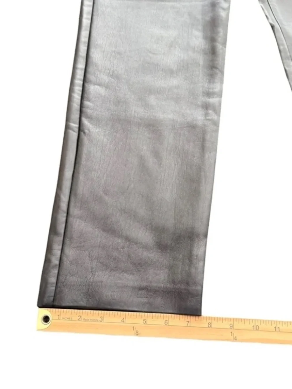 Aritzia Wilfred Melina High Rise Faux Leather Straight Pants Black 10